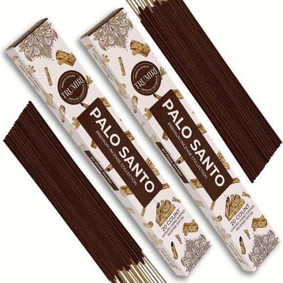 Palo Santo Incense Sticks - Incienso de Palo Santo - Total 40 Insence-Sticks - D - Picture 1 of 9